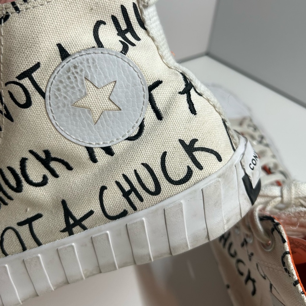Converse Men's UNT1TL3D White "Not a Chuck" Hightops in‎ Size 8.5 - Picture 14 of 15